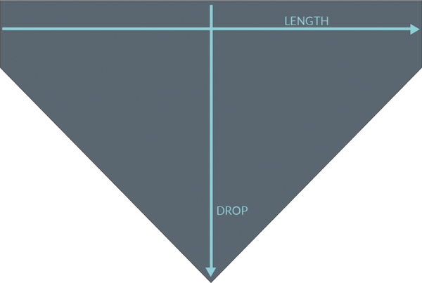 Button-Up Bandana measuring guide