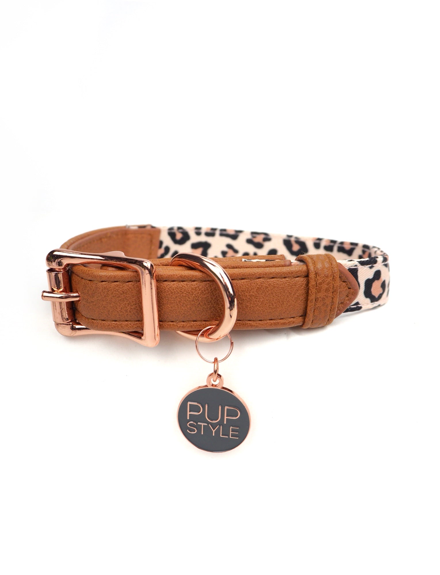 Cheetah print shop dog collar