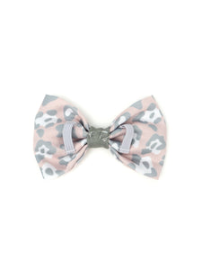 Blush Leopard Bow